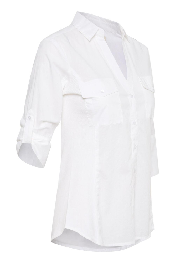 CORTNIA PW SH BLOUSE 30305975 110601 BRIGHT WHITE